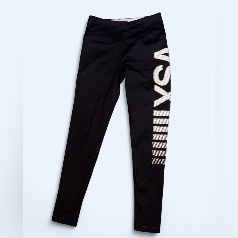 Victoria’s Secret VS Sport Black Logo Leggings Size Small - Picture 1 of 8